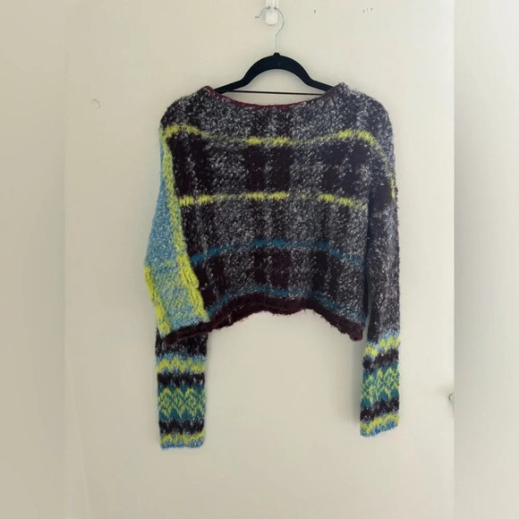 Free Peopled Cropped Oversized Emerson Sweater  NWT - Picture 11 of 13